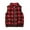 Red, variant on LYMAYTER Little Boys Girls Vest Sleeveless Jacket for Kids Toddler Plaid Cotton Thickened Waistcoat Winter Lapel Jacket for 3-7 T