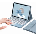 thumbnail image 2 of MYKOMI iPad 10th Generation 2022 Case with Trackpad Keyboard, Stand Folio Smart Cover with Pencil Holder, Touchpad Round Key Magnetically Detachable Keyboard for 10.9 inch iPad 10, 2 of 8