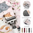 thumbnail image 5 of Area Rugs 5'x7', Cherry Blossom Cats Carpet Runner Indoor Outdoor Rugs Home Decor Aesthetic, Pink Spring Modern Farmhouse Floral Non Slip Mats Washable Accent Rug for Living Room Bedroom, 5 of 8