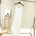 thumbnail image 2 of Robe pour Femmes, Robe Sans Manches Ample Confortable Couleur Unie, Nuisette pour Femmes, 2 of 8