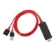 thumbnail image 1 of Cable adaptador convertidor de 4K Full HD USB / 8/8 Plus / 7 / 6s Plus rojo, 1 of 6