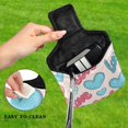 thumbnail image 4 of Haosy Blue Red Love Heart Golf Mallet Putter Cover Strong Magnetic Leather Golf Club Headcover Closure, 4 of 7