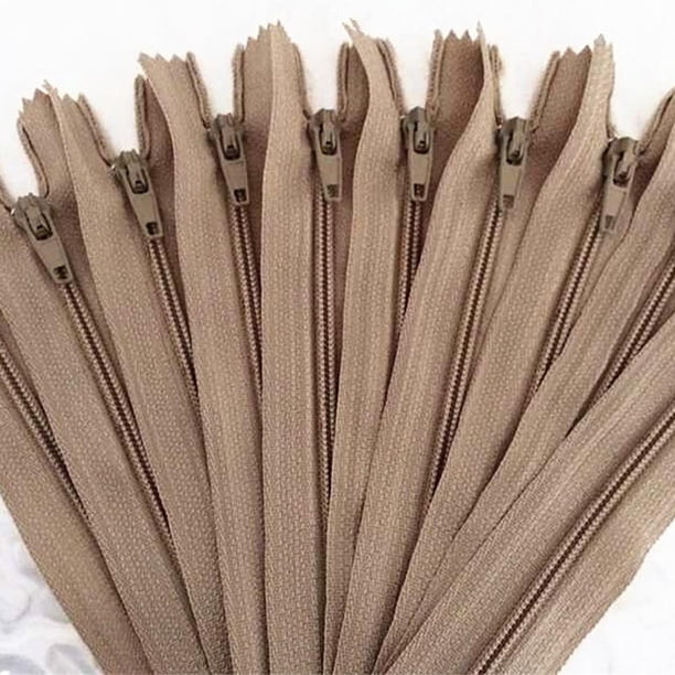 10 Uds. (4/6/7/8/10/12/14/16/20/22/24 pulgadas) mezcla de cremallera de nailon, artesano de alcantarillado a medida y FGDQRS Tan Jianjun unisex