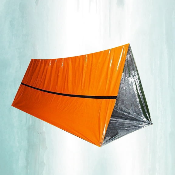 FOMIYES Orange Emergency Tent Shelter Made with Premium Pe Material for Outdoor Survival Camping Hiking