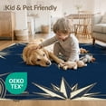 thumbnail image 4 of ODIKA 9'x12' Washable Area Rug Non-Slip, Chair-Friendly Classic Navigation Compass Vintage Marine Cartography Themed for Dining Room, Basement, Large Office, 4 of 7
