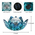 thumbnail image 5 of Wonder Garden Solar Lights Outdoor, Lotus Lamp Garden Decor Metal Crackle Glass Lantern Decorative Waterproof Tabletop Landscape Path Light LED Table Light for Patio,Lawn,Walkway,Tabletop,Pathway, 5 of 7