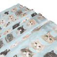 thumbnail image 3 of Yayeee Shower Curtain with Hooks 72"x72" Waterproof Fabric Bathroom Hanging Decor, Cute Cat Faces, 3 of 5