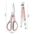 thumbnail image 3 of Kitchen Shears, Kitchen Scissors With Tong, Plastic Handle Shears, Ideal For Poultry, Herbs, Vegetables,, 3 of 7
