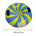 thumbnail image 3 of QTOCIO Snow Tube for Winter Happy Inflatable 35 Inch Heavy Duty Snow Sleds for Kids and Adults, 3 of 7
