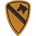 thumbnail image 2 of 1st Calvary iron-on embroidered patch, 2 of 3