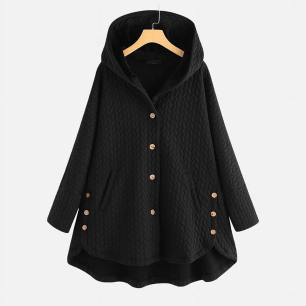 Chaqueta de algodón de moda para mujer, chaqueta con capucha de longitud media, chaqueta de algodón cálida informal