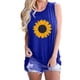 thumbnail image 4 of Gibobby Camisetas sin mangas para mujerBlusa túnica básica informal estampada sin mangas(Azul,M), 4 of 5