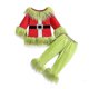 thumbnail image 1 of Kids Christmas Cosplay Green Monster Halloween Costumes, 1 of 2