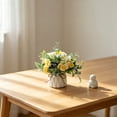 thumbnail image 4 of Artificial Potted Plant Multi-Color Rose and Hydrangea Arrangement, Decorative Ceramic Vase, Pre-Potted for Home Desk Entryway, Long-Lasting Colors, 4 of 5