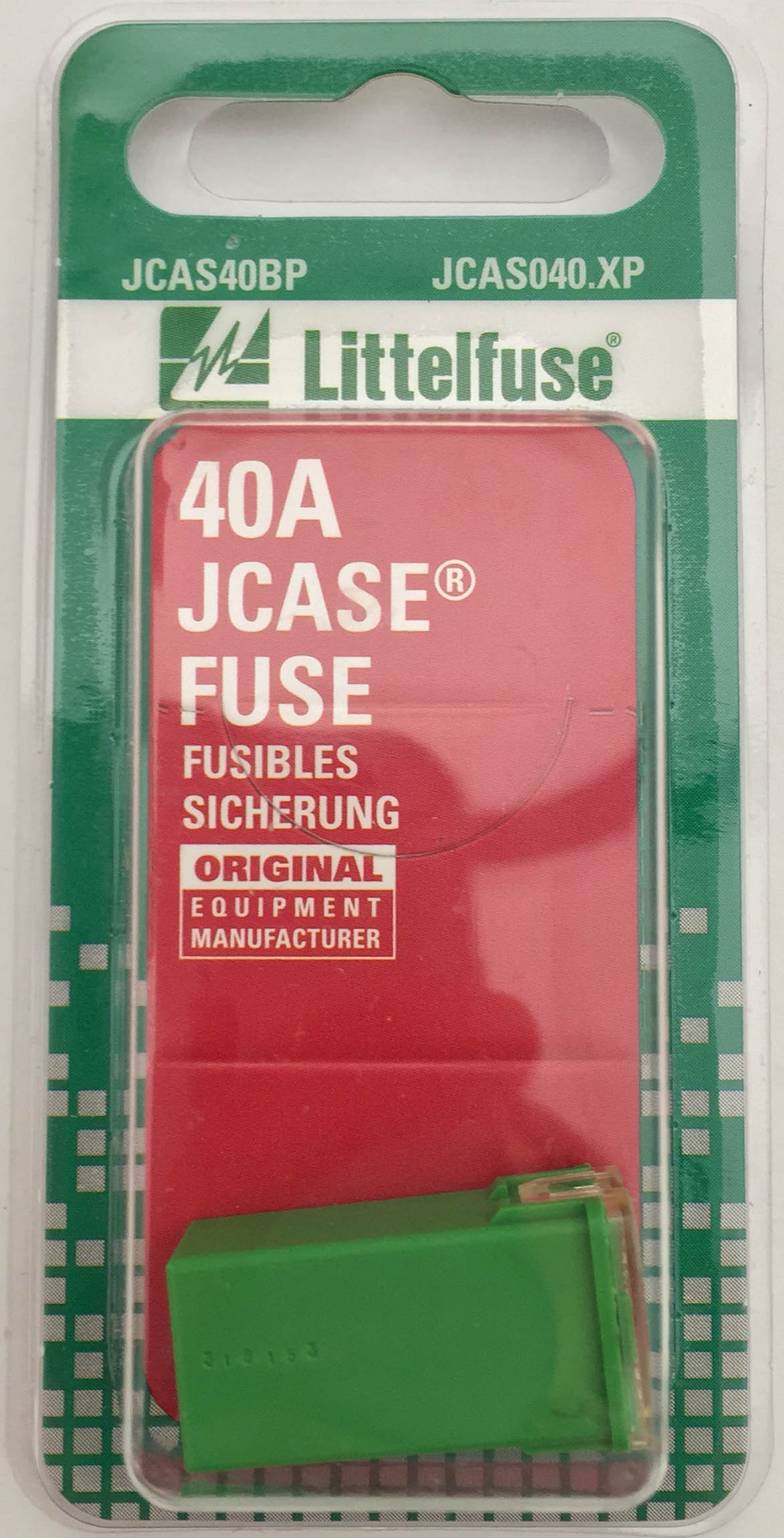 Littelfuse Inc. JCAS40BP Fuse Cartridge Type; JCASE®; 40 Amp; Slow Blow