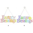 thumbnail image 3 of 1 Set Door Decorations Wood Rabbit Spring Letter Pattern Party Supply Easter Wreath Cute Eye-catching Doors Hangers Wreathes JM00291, 3 of 9