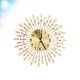 thumbnail image 5 of Reloj de pared moderno y silencioso con diamantes de metal, ideal para sala de estar, dormitorio y oficina (dorado)., 5 of 6