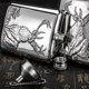 thumbnail image 2 of Stainless Steel Wine Flask Hip Flask 6 Oz Deer Pattern Whiskey Pocket Whiskey Bottle Alcohol Bottle, 2 of 5