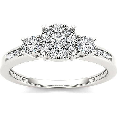 5 carat cluster diamond ring