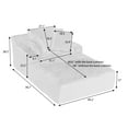 thumbnail image 2 of Lovableguy Oversized Chaise Lounge Chair Indoor,Corduroy Upholstered Single Lounge Couch,Cloud Sleeper Sofa Bed for Living Room,Bedroom,No Assembly Required,Pink, 2 of 7