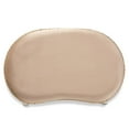 thumbnail image 6 of Bowery Hill Sand Velvet Upholstered White Wood Vanity Ottoman, 6 of 9