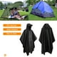 thumbnail image 2 of Escalada 3 en 1 Mujeres Hombres Chubasquero con capucha Turismo Camping Rain Cover Poncho (Negro) FLhrweasw  Nuevo, 2 of 8