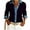 A238 Black, variant on Button Down Shirt for Women Lapel Collar Long Sleeve Casual Work Style Denim Patchwork Contrast Color Soft Ribbed Knit Tops