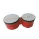 thumbnail image 3 of Instrumento de percusión de bongos. Acompañamiento de bongos para la educación y la práctica. 5 pulgadas y 6 pulgadas, 3 of 9