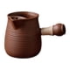 thumbnail image 3 of Tetera de cerámica para agua hirviendo, tetera de hojas sueltas, duradera, con asa lateral Marrón 350ml, 3 of 9