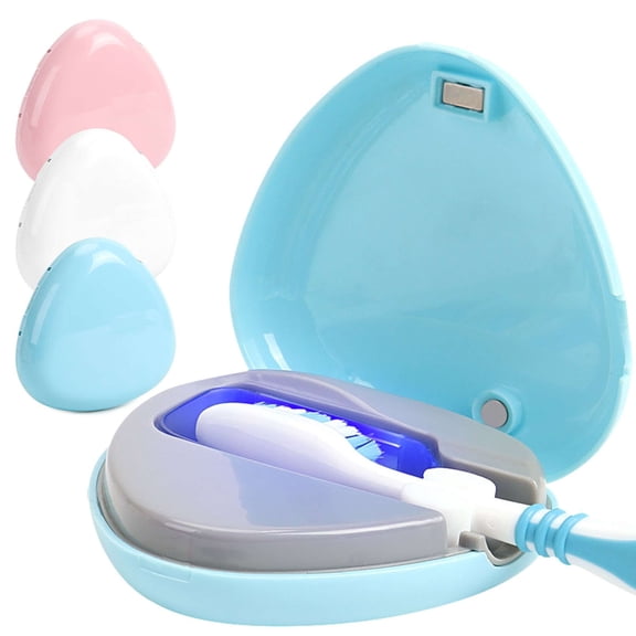 Spencer UV Sanitizer Toothbrush Case, Toothbrush Covers with Holder, Rechargeable Portable Toothbrush Cleaner Case Fits All Toothbrushes for Electric and Manual