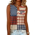 thumbnail image 5 of 250th Anniversary Printed Women Shirts Casual 250 Years Of Freedom T Shirt Sleeveless Tshirts Patriotic Tops, 5 of 7
