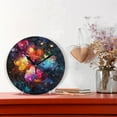 thumbnail image 2 of YAZAOO Decorative Wall Clock Size：25cm Butterfly Dreamscape Design Pattern Clock, 2 of 10