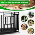 thumbnail image 3 of 36.4"×25"×32.6" Dog Crate, Heavy-Duty Iron Dog Crate with Detachable Leak-Proof Tray for Small & Medium-Sized Dogs, 3 of 8