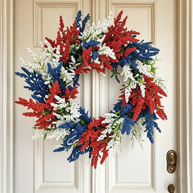 Patriotic With Red White And Blue – Suitable For All Weather Conditions Can Be Hung On Fireplaces And For Outdoor Parties Perfect For Celebrating