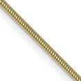 thumbnail image 2 of Solid 14K Yellow Gold 1.3mm Round Snake with Lobster Lock Chain - 24", 2 of 8
