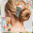 thumbnail image 1 of Fiudx Accesorios para El Cabello Franceses, Diademas Ligeras con Estampado de Donuts, Tela Suave y Cómoda, Fáciles de Lavar y Transportar, Ideales para Salidas Deportivas y Fiestas, Accesorios Elegan, 1 of 2