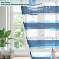 thumbnail image 4 of Yayeee Window Curtains Light Filtering 63"x42" Grommet Panel Pair Home Living Room Decor, Blue Sailboats, 4 of 7