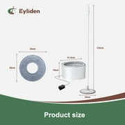 Eyliden Cordless Spin Mop and Bucket System with Pedal for Hardwood Floor, Electric Power Mop, 4 Pads