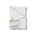 thumbnail image 2 of Tree of Life Soft Flannel Fleece Throw Blanket, Mature Apple Fying Birds and the Nest Fruit Family Nature Food Image, Cozy Plush for Indoor and Outdoor Use, 70" x 90", Multicolor, by Ambesonne, 2 of 5
