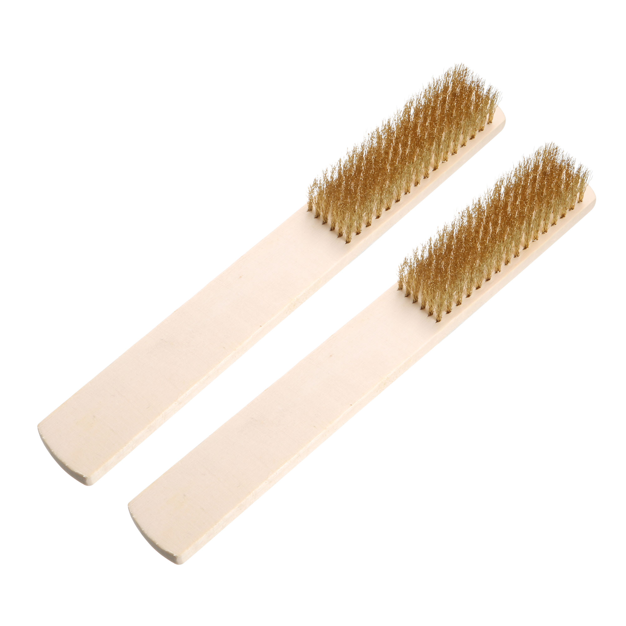 Copper Bristle Brush Handle Tool for Cleaning Shining Polishing 203mm