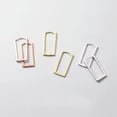 thumbnail image 2 of QQTDFG 925 Sterling Silver Square Rectangle Huggie Hoop Earrings A1354-Rose Gold, 2 of 8
