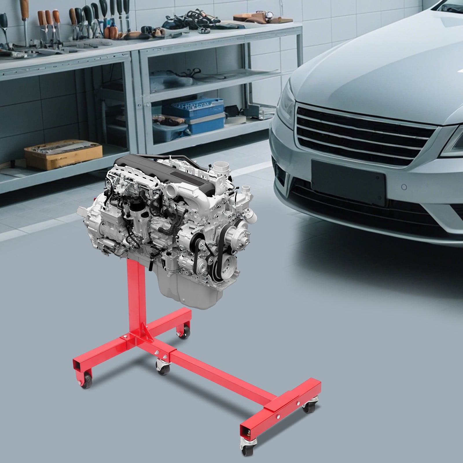 1250Lbs Engine Maintenance Stand 360° Rotatable Motor Hoist Jack