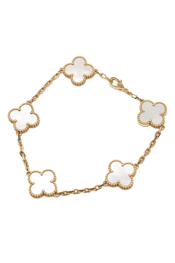 Pre-Owned Van Cleef & Arpels Vintage Alhambra Bracelet VCARA41800 18KYG Yellow Gold...