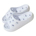 thumbnail image 2 of Bkhluea Shower Shoes with Drain Holes for Women Men Gym Shower Slippers Slides Quick Drying Bathroom Beach Sandals Lightweight Non-Slip, 2 of 5