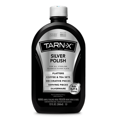 Tarn-X Silver Polish, Household Stainless Silver Cleaner, 12