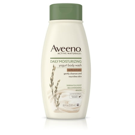 Dry Wash System - Aveeno Daily Moisturizing Yogurt Body Wash for Dry Skin, 18 fl. oz