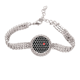 thumbnail image 1 of Linea de arte ilustración patrón grano Hexagonal Pulsera de tobillera de cadena de tenis, joyería de diamantes, 1 of 3