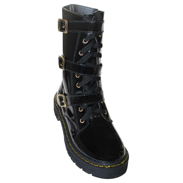 BOTA CASUAL LEON MUJER NEGRO CHAROL 4131 LEON 4131mp