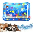 thumbnail image 2 of LanSuare Cat Water Play Mat with Floating Fish Toys, Thick Sensory Pad for Kittens/Dogs, Soft Splash-Proof Interactive Mat, 2 of 7