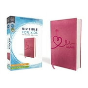 Niv, Bible for Kids, Leathersoft, Pink, Red Letter Edition, Comfort Print: Thinline Edition